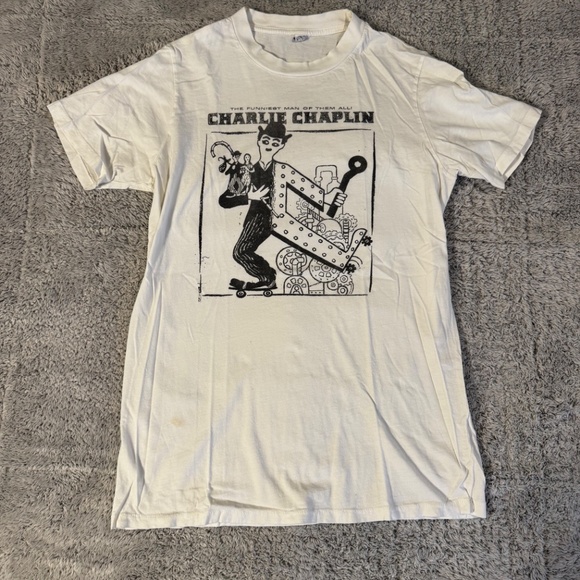 Rare NWOT Local Boogeyman "Charlie Chaplin" Tee Mens Small - Picture 2 of 4